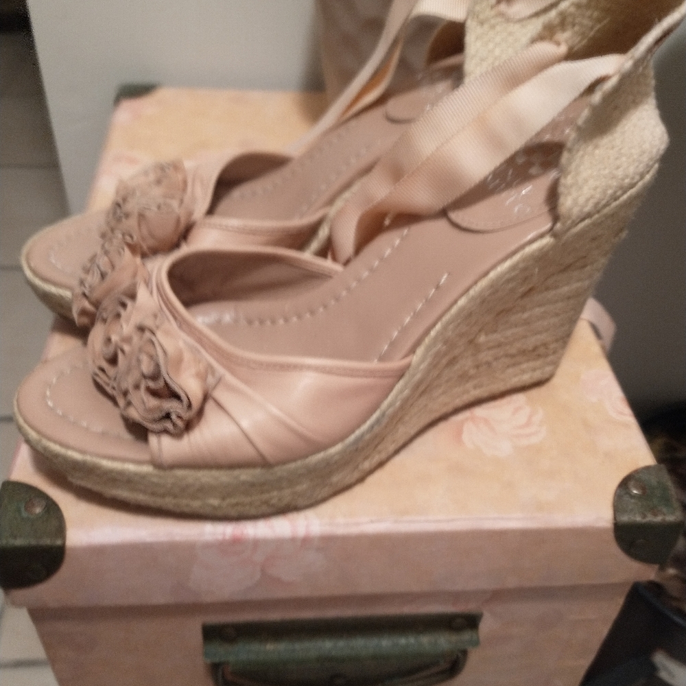 Light pink wedges womens